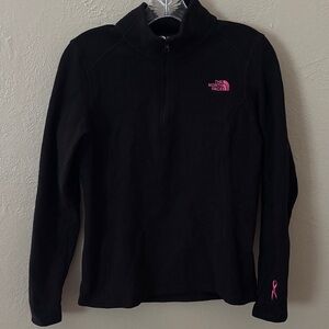 The North Face Fleece Breast Cancer Awareness Pink Logo/Ribbon Medium Black